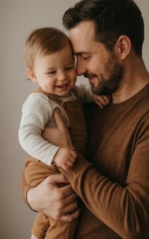 father & toddler